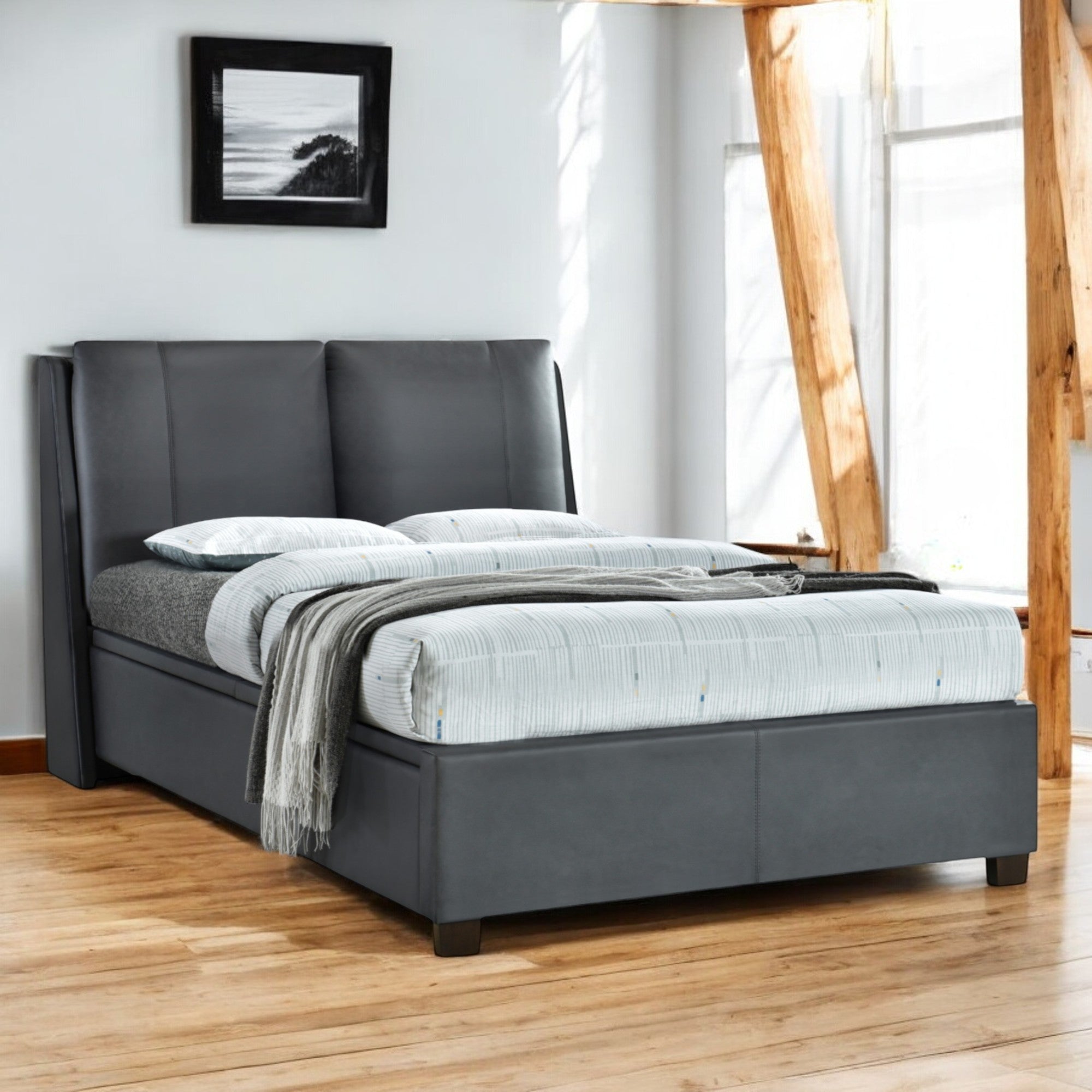 Faux Leather Beds