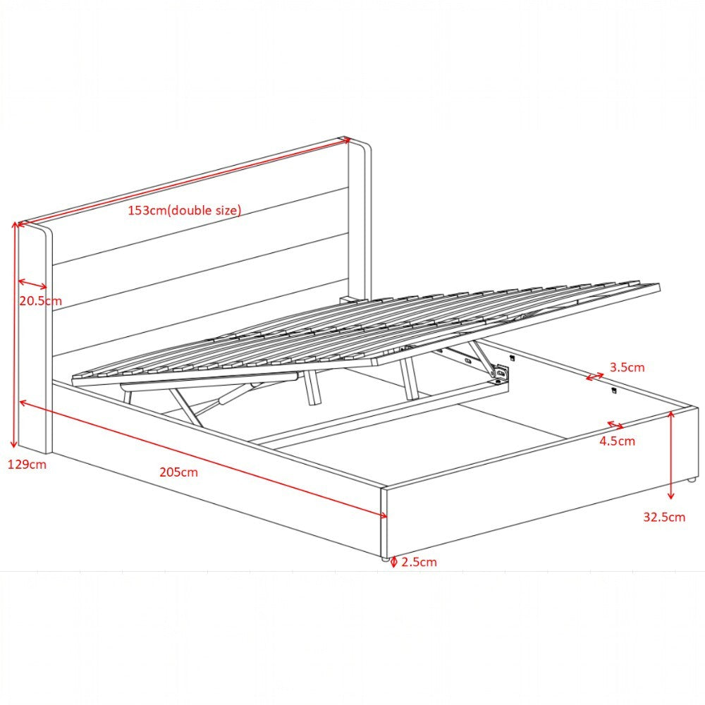 Wilmslow Upholstered Winged Ottoman Storage Bed