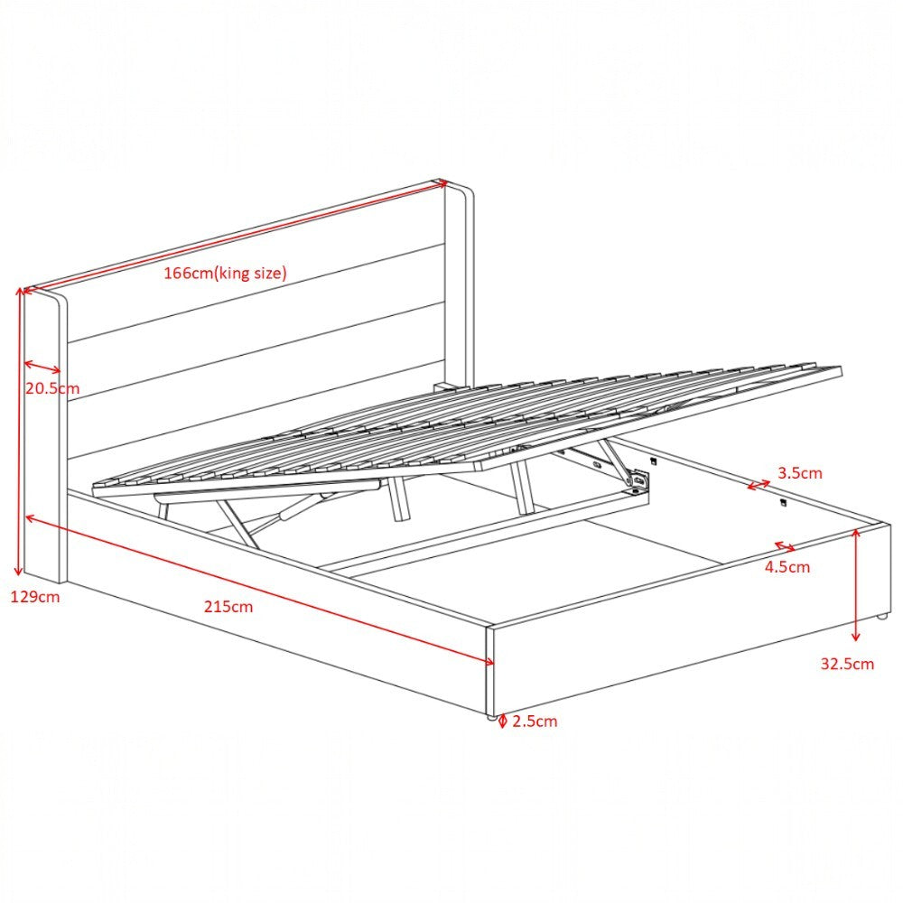 Wilmslow Upholstered Winged Ottoman Storage Bed
