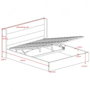 Wilmslow Upholstered Winged Ottoman Storage Bed