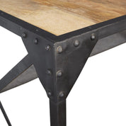 Belfast Metal & Wood Industrial Coffee Table