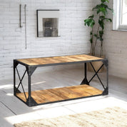 Belfast Metal & Wood Industrial Coffee Table