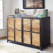 Belfast Wood & Metal Industrial 140cm Sideboard