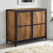 Belfast Wood & Metal Industrial 90cm Sideboard