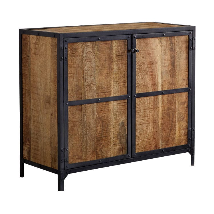 Belfast Wood & Metal Industrial 90cm Sideboard