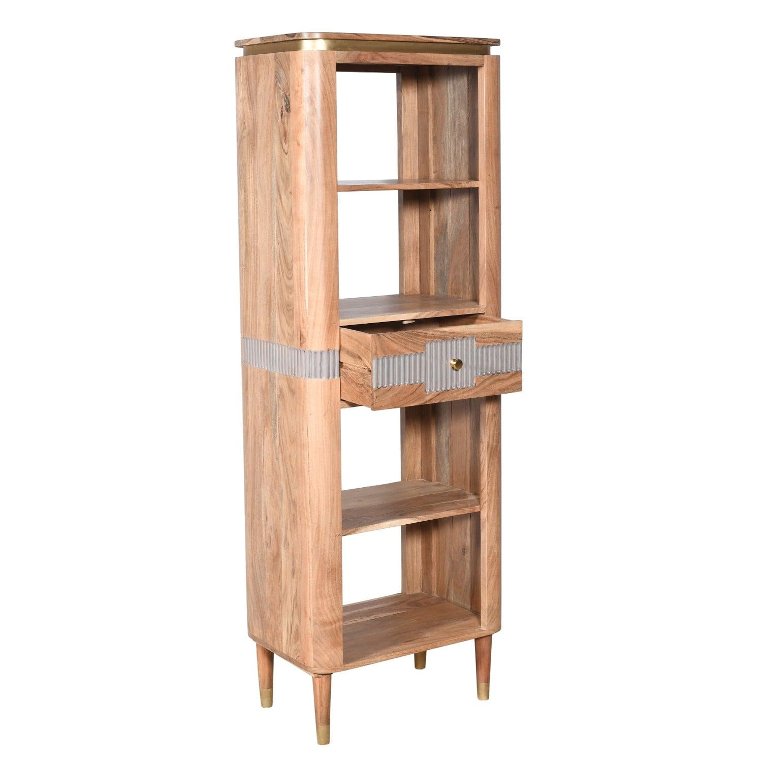 Blarney Narrow 1 Drawer Wooden Bookcase