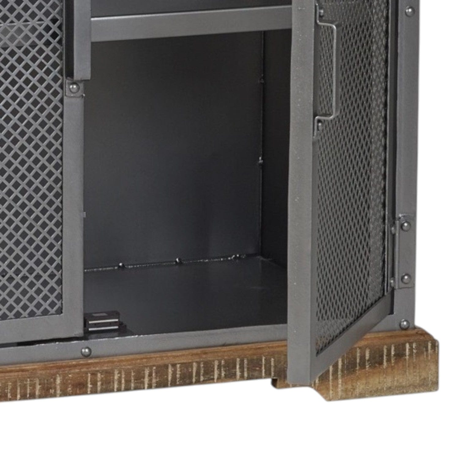 Cork Industrial Wood & Metal 2 Door 85cm Sideboard