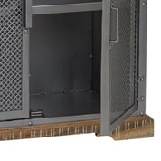 Cork Industrial Wood & Metal 2 Door 85cm Sideboard
