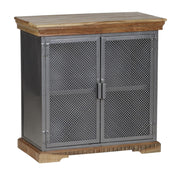 Cork Industrial Wood & Metal 2 Door 85cm Sideboard