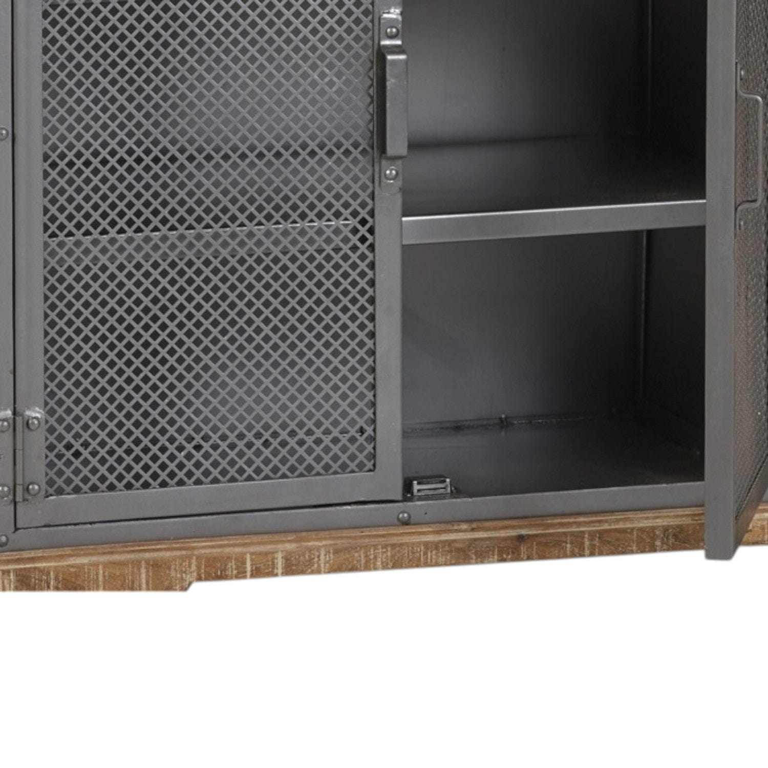 Cork Industrial Wood & Metal 3 Drawer 125cm Sideboard