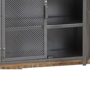 Cork Industrial Wood & Metal 3 Drawer 125cm Sideboard