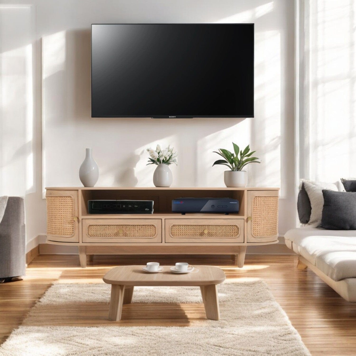 Dingle 152cm Wooden TV Media Unit Cabinet