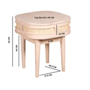Dingle Wooden Bedside Table