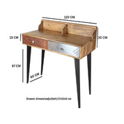 Donegal Wooden 2 Drawer Desk