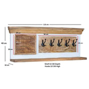 Doonbeg Wooden Wall Coat Hanger