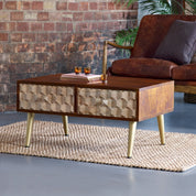Ennis Wooden 2 Drawer Coffee Table