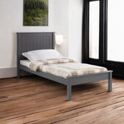 Dark Grey / Single 3ft - 90x190cm Fortrose Wooden Bed Frame