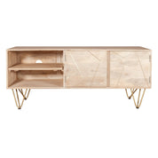 Galway 140cm Wooden Light Gold TV Media Unit