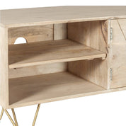 Galway 140cm Wooden Light Gold TV Media Unit