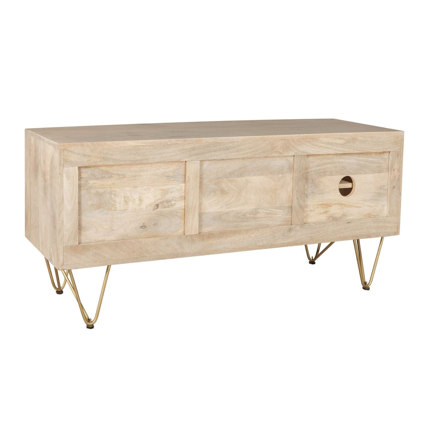 Galway 140cm Wooden Light Gold TV Media Unit