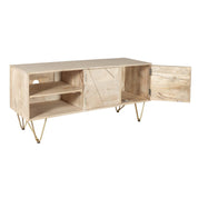 Galway 140cm Wooden Light Gold TV Media Unit