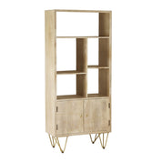Galway Light Gold 2 Door Wooden Bookcase
