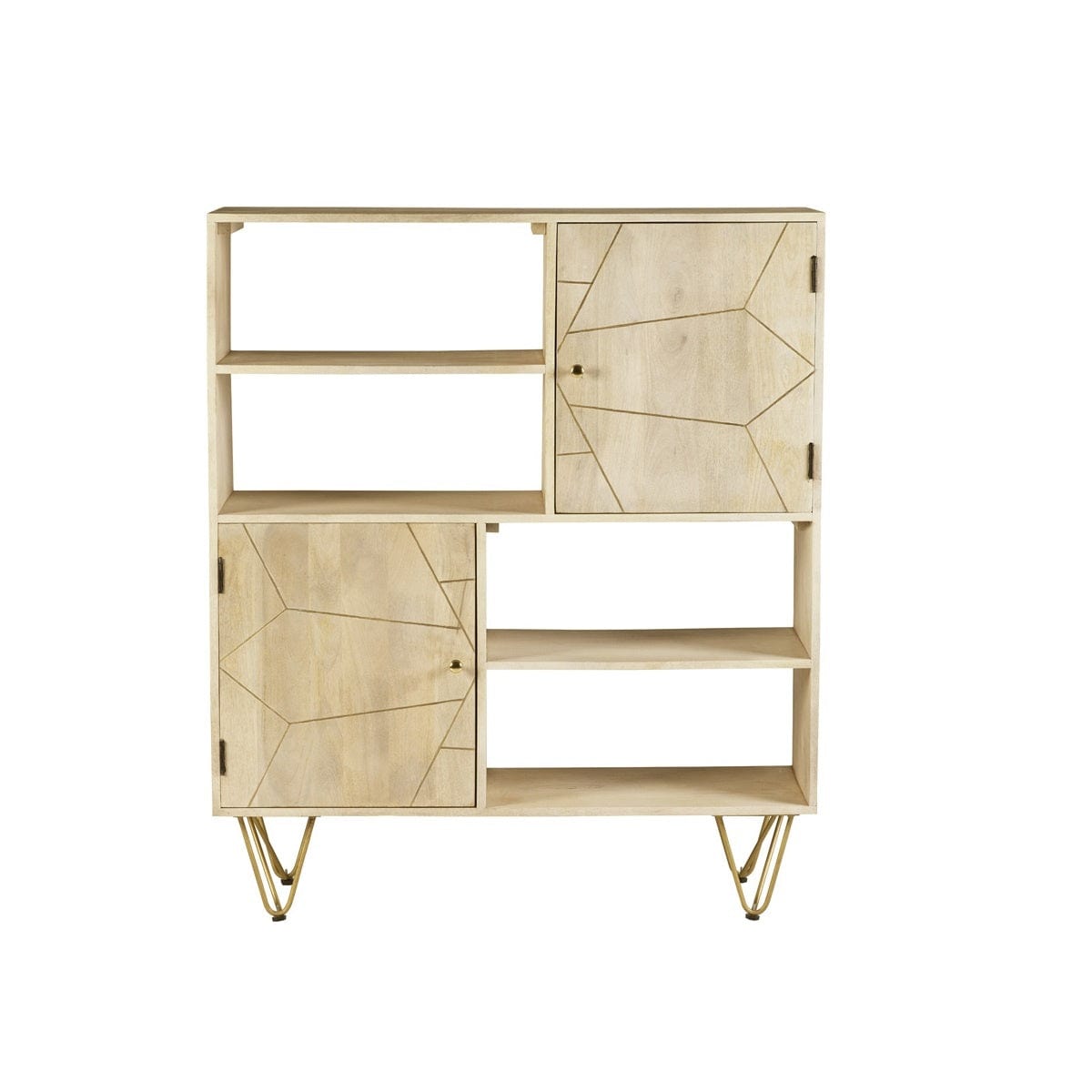 Galway Light Gold Wooden Display Cabinet