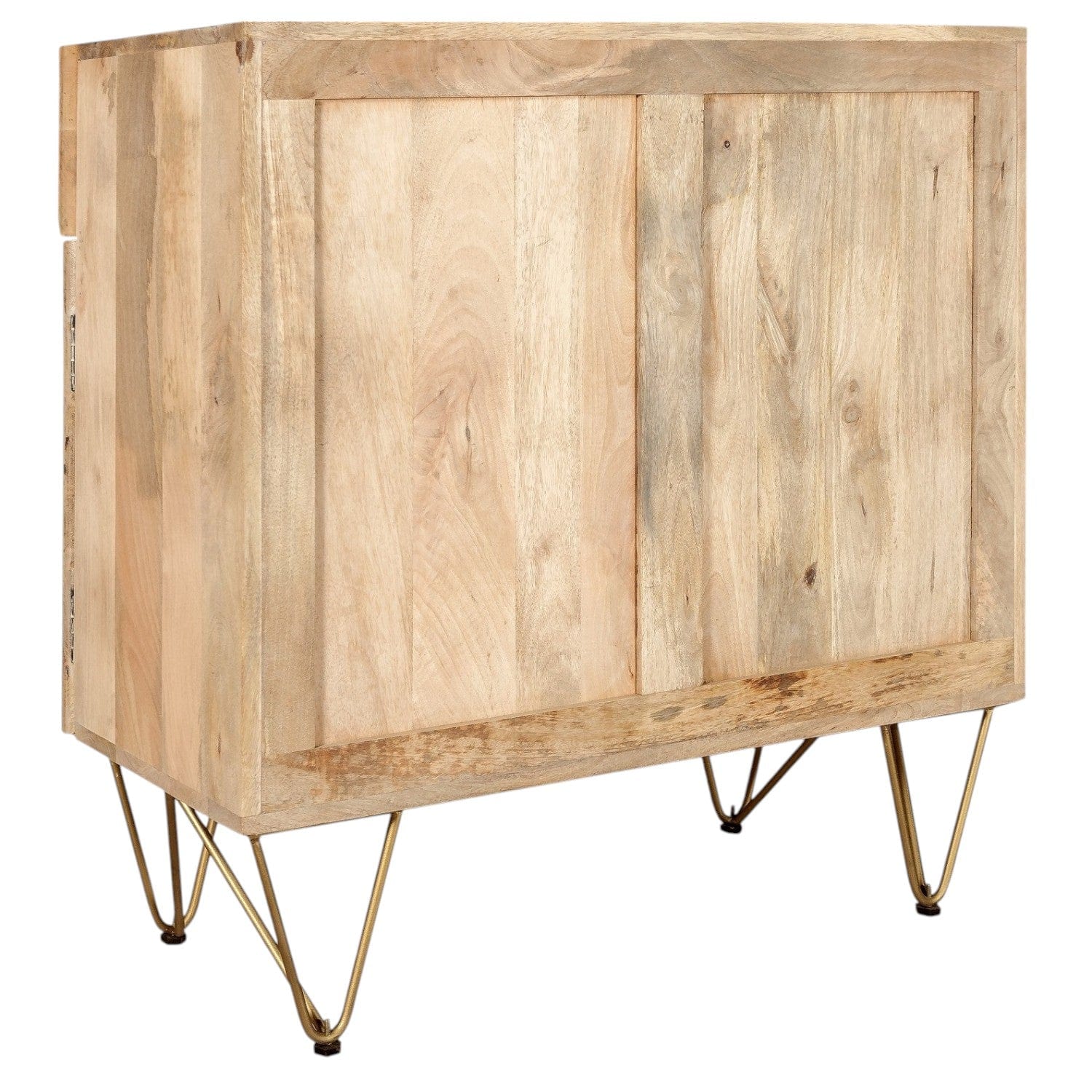 Galway Wooden Light Gold 2 Doors 90cm Sideboard