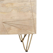 Galway Wooden Light Gold 2 Doors 90cm Sideboard
