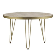 Galway Wooden Light Gold Round 120cm Dining Table