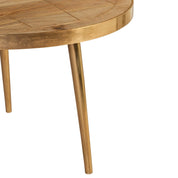 Galway Wooden Light Gold Round Coffee Table