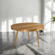 Galway Wooden Light Gold Round Coffee Table