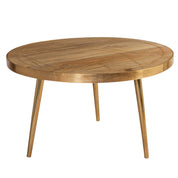 Galway Wooden Light Gold Round Coffee Table