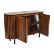 Glenariff Wooden Slatted 2 Doors 135cm Sideboard