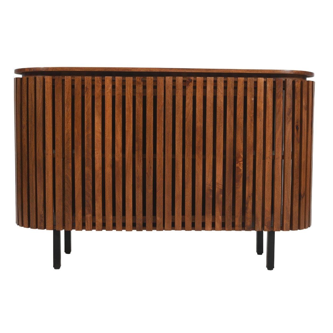 Glenariff Wooden Slatted 2 Doors 135cm Sideboard