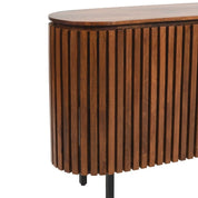 Glenariff Wooden Slatted 2 Doors 135cm Sideboard