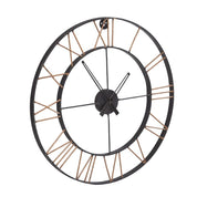 Harrogate Industrial 66cm Metal Skeleton Wall Clock