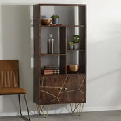 Limerick Dark Gold 2 Door Wooden Bookcase