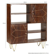 Limerick Dark Gold Wooden Display Cabinet