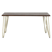 Limerick Wooden Dark Gold 160cm Dining Table