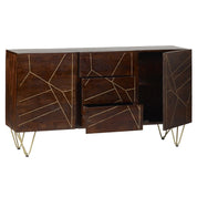 Limerick Wooden Dark Gold 3 Drawers & 2 Doors 160cm Sideboard