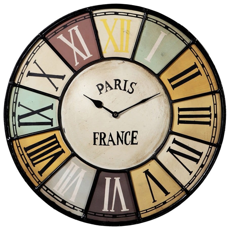 Paris 48cm Metal Wall Clock