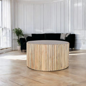 Prehen Light Wooden Round Coffee Table