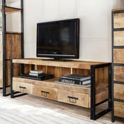 Sligo 150cm Industrial Metal & Wood TV Stand
