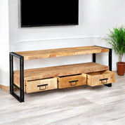Sligo 150cm Industrial Metal & Wood TV Stand