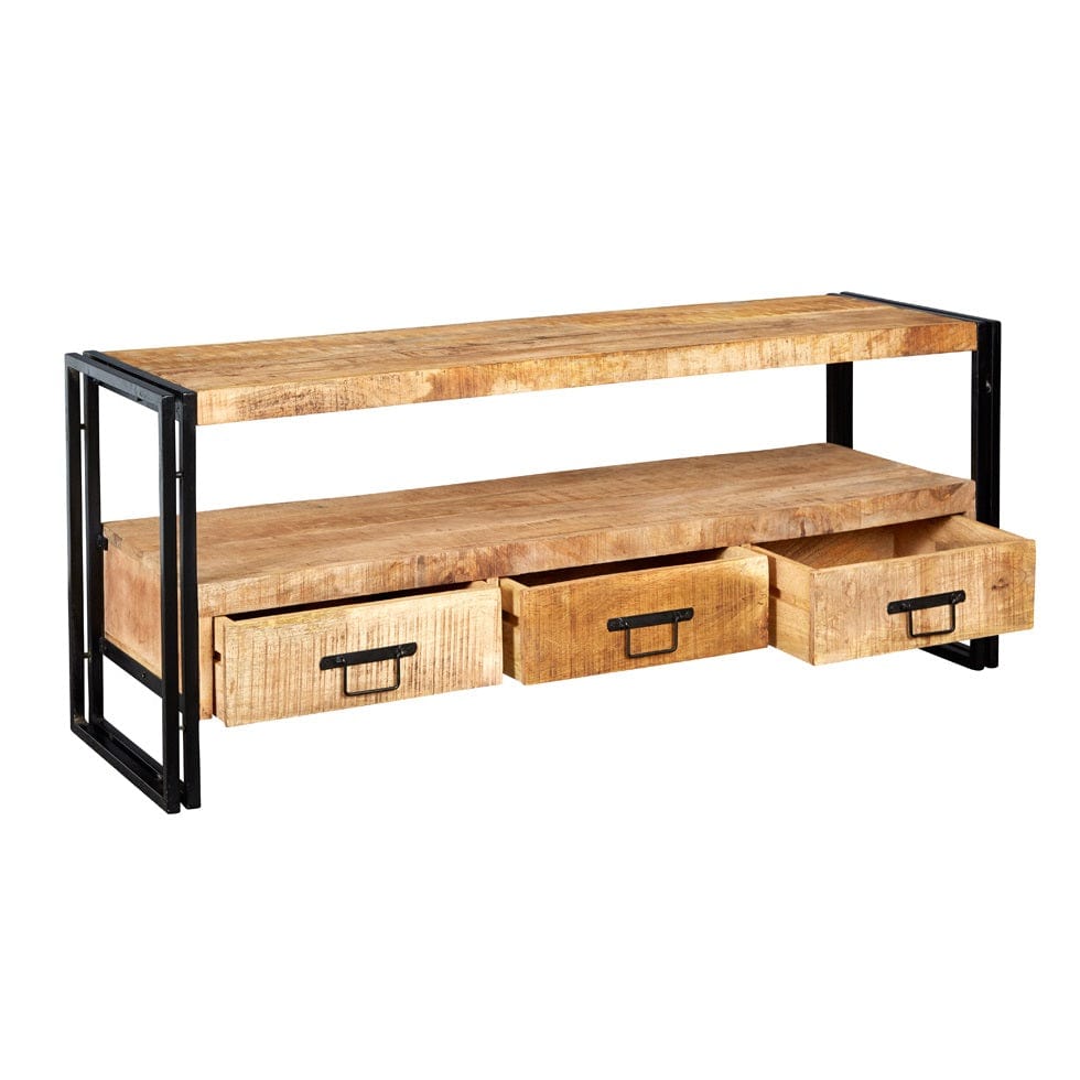 Sligo 150cm Industrial Metal & Wood TV Stand