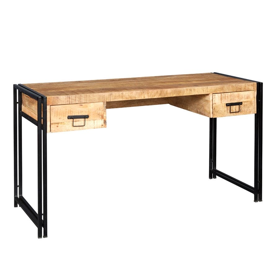 Sligo Industrial Wood & Metal 2 Drawer Desk
