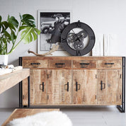 Telford Industrial Gear Cogs 60cm Metal Wall Clock