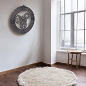 Telford Industrial Gear Cogs 60cm Metal Wall Clock
