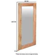 Wicklow Wooden 140cm Wooden Mirror Frame